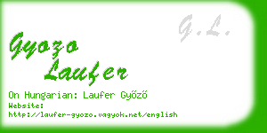 gyozo laufer business card