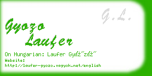 gyozo laufer business card